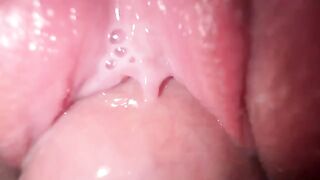 Close up fuck with a teenage stepsister and a creamy finish in stunning detail
