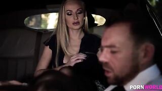 The driver got fucked with a busty Angelina Brill