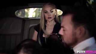 The driver got fucked with a busty Angelina Brill