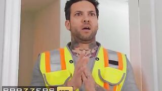 Bald hung needs more than a hairbrush and dildo to fuck Angel Youngs