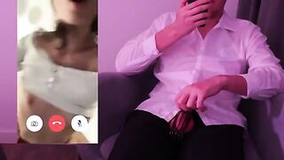 The guy broke off in front of his husband during a video call