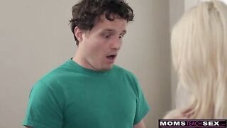 Stepson's favorite fantasy is getting fucked by a hot MILF