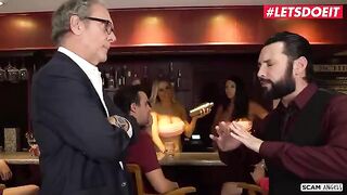 Two big tits sluts getting fucked by their boss on LETSDOEIT