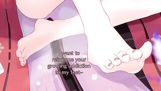 Yae Miko's 5-minute ejaculation guarantee with her feet