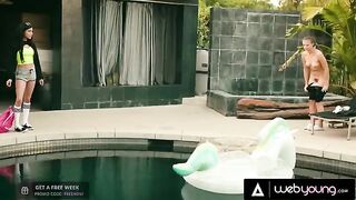 The skater girl Gia Derza cheated on her BF with the busty teen Savannah Sixx