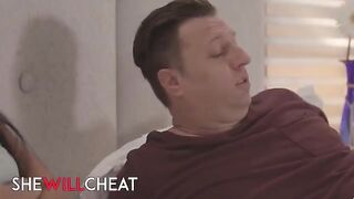 A girl is learning to kiss with a gorgeous masseuse