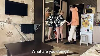 The young guy did not resist when the naked milf seduced him