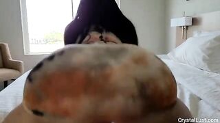 The naughy IG model has her big Latin ass covered with cum