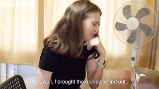 The postman delivered a package to the wrong house, and a girl answered the door