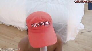 The racing girl gets her asshole gapped deeply, experiencing intense orgasms