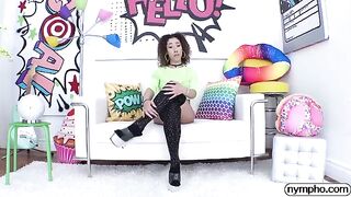 Brunette Kira Perez gets her pussy railed and filled with cum