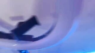 Hot chick washes dishes in underwear, gets fucked by stepson