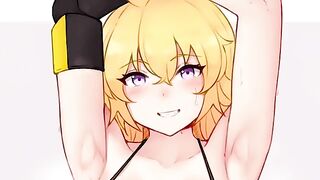 Yang teaches you how to jerk off with her skilled mouth