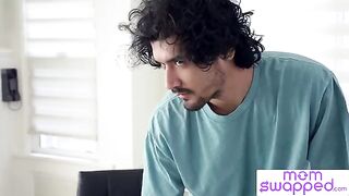 The sexy MILF Caitlin Bell says she loves the way young guys' dicks get so hard