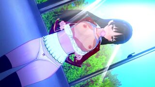 Suzune Horikita desires you in a hentai classroom setting
