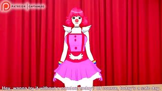 The sexy clown girl gives a deep blowjob and gets fucked hard