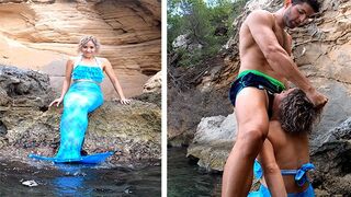 A mermaid lured me to fuck on the ship deck
