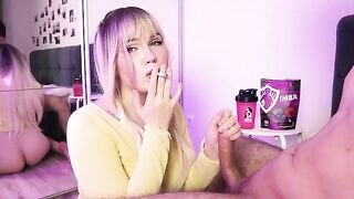 You either suck a dick or a cigarette, an alternative for smokers and non-smokers
