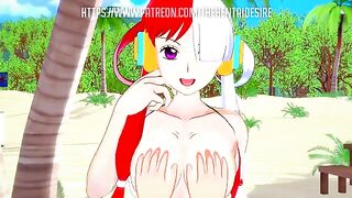 Dreamlike time with Uta, an erotic fantasy inspired by One Piece, in anime style