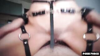 Petite teen treated as a plaything for hardcore sex