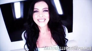 Theodora Day, with her striking blue eyes, delivers an unforgettable blowjob experience