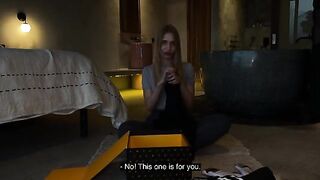 Unboxing with a hot babe, Californiababe, ended up in bed