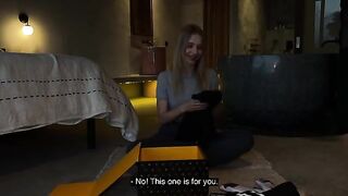 Unboxing with a hot babe, Californiababe, ended up in bed