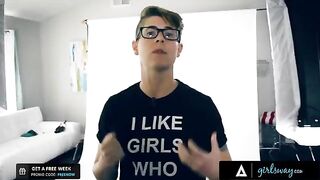 The guy made a bet with the girls that they could not have sex with each other