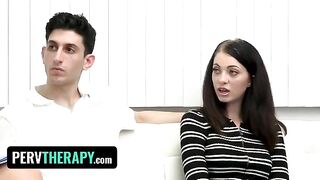Doctor helps kinky stepsiblings explore their sexuality in therapy session