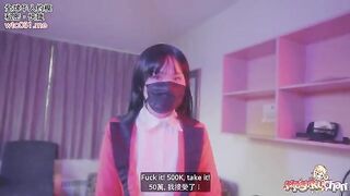 Yumeko Kakegurui lost a bet, no panties, raw sex, and cum swallowing