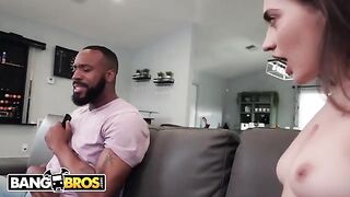 Petite teen Sera Ryder gets overwhelmed by her stepdad’s huge cock