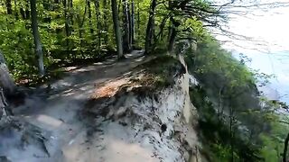 A walk around Gdynia Orłowo with a Chihuahua, exploring abandoned buildings and public encounters
