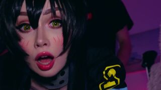 Cosplay anime girl Tamaki gets fucked like a slut - CUT version