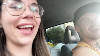 A Chihuahua couple has sex in the back seat of a car