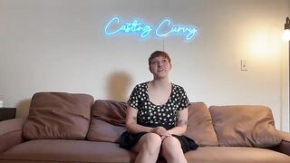 First porn for big titty art hoe at Casting Curvy audition
