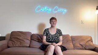 First porn for big titty art hoe at Casting Curvy audition