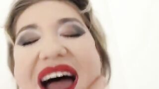 Blonde Nympho Nikky Dikky gets her ass gapped hard by a huge cock in this intense scene