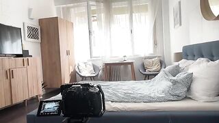 The guy is fucking his girlfriend for the last time