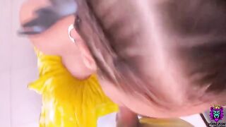 Handcuffed Latina beauty gets her tight asshole gapped