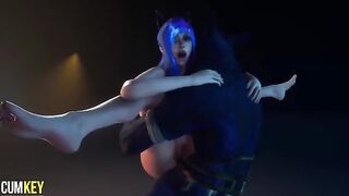Furry Cat Girl is getting fucked by a big cock monster