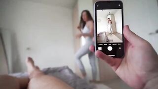 The photographer paid the gorgeous model for each shot taken
