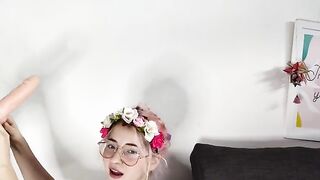 Petite teen Emma Fiore shows her horny side with JOI