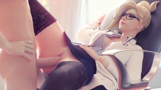 Overwatch Mercy SFM compilation with animated sex scenes