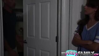 The stepdad banged tight pussy of petite teen Selena Love