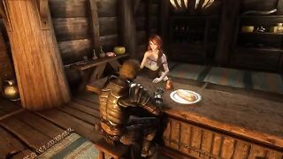 In the tavern of The Bannered Mare, a traveler had a steamy encounter with Ysolda