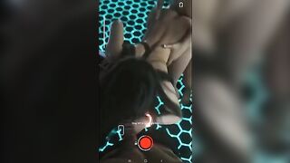 Tifa Lockhart in a hot threesome sex with two guys