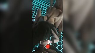 Tifa Lockhart in a hot threesome sex with two guys