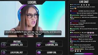 A hot streamer girl gets fucked online by her fans