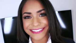 The cute schoolgirl Nicole Bexley gets what she wanted badly