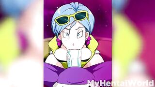 Bulma gets her pussy filled with cock in this animation